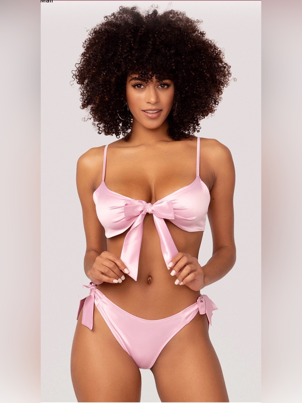 Yandy Pink Gift of Satin Bra Set